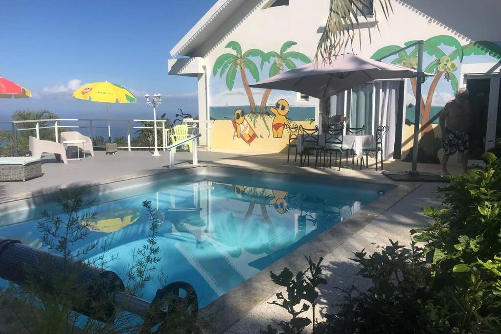 St Leu -Villa D'Artiste, Superbe Vue Mer, Piscine Chauffee Saint-Leu Buitenkant foto