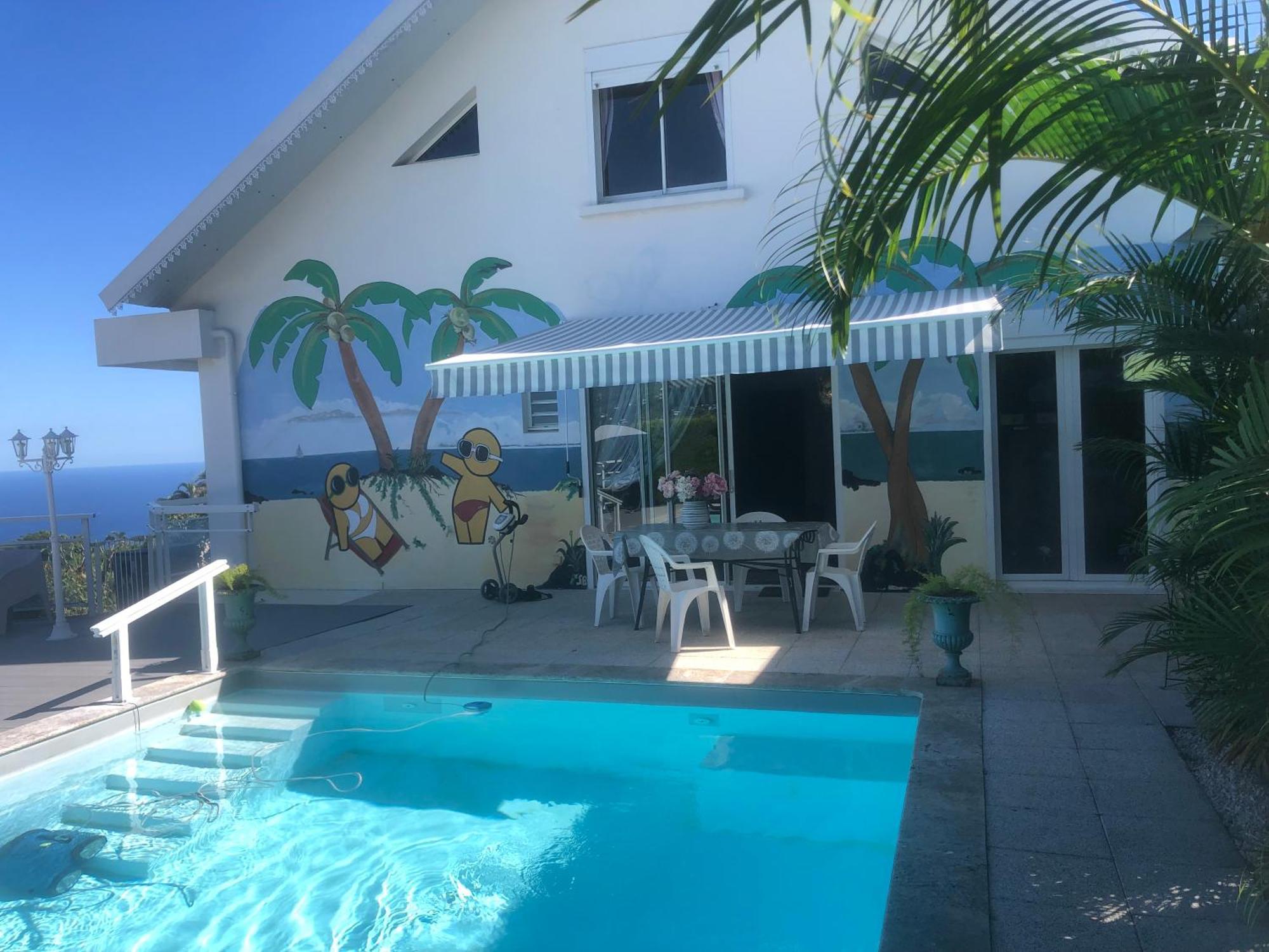 St Leu -Villa D'Artiste, Superbe Vue Mer, Piscine Chauffee Saint-Leu Buitenkant foto